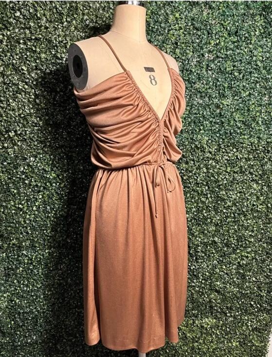 Joy Stevens Dresses & Skirts - 1970's Vintage Joy Stevens Disco Cocktail Midi Dress Small